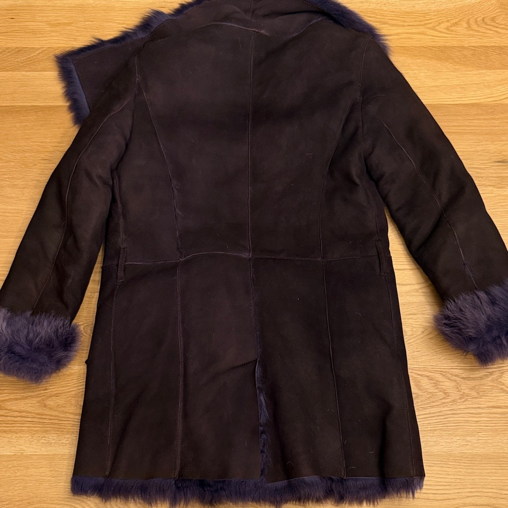 Burberry Plum and Purple Shearling Sheepskin Coat - Picture 11 of 15